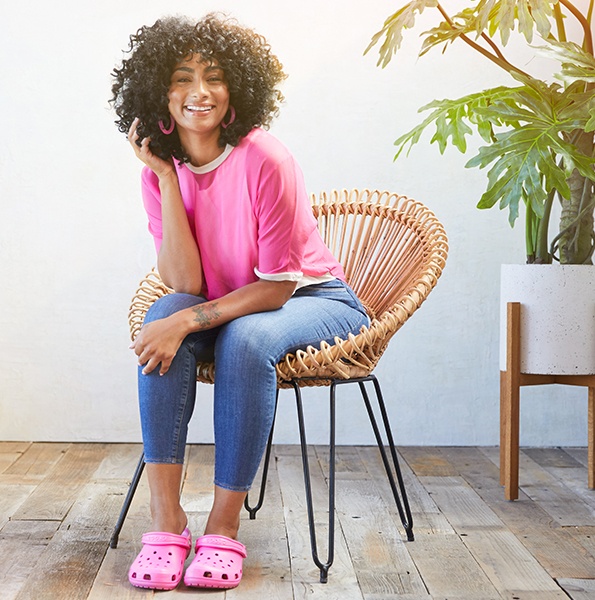 Classic Clog in Electric Pink.